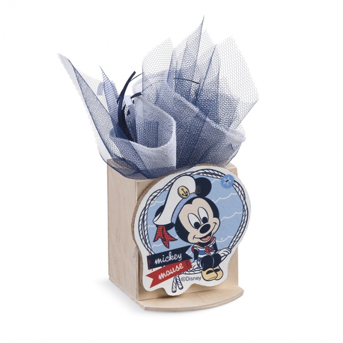 Mπομπονιέρα Βάπτισης Mickey Ναυτικό Μολυβοθήκη με clip